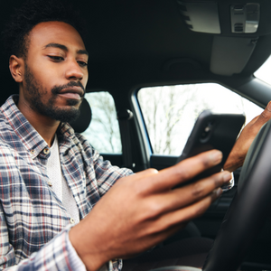 No texting while driving - Road Safety Week 2025