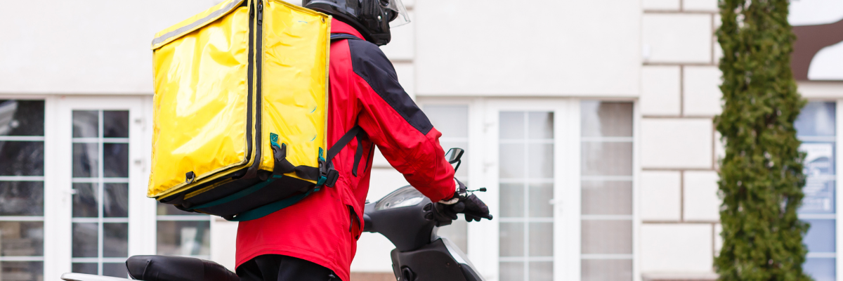 Food delivery on a bike