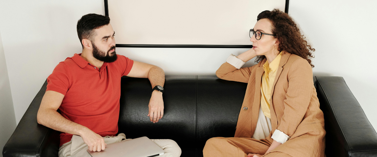 Confidential conversation at work 